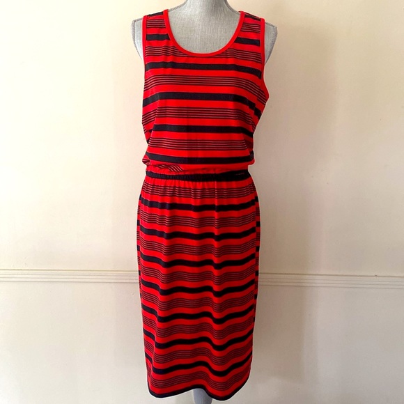 LuLaRoe ❤️“SUMMER”🖤 STRIPED SLEEVELESS DRESS SIZE EXTRA LARGE 🌟NWT🌟 - Picture 12 of 13